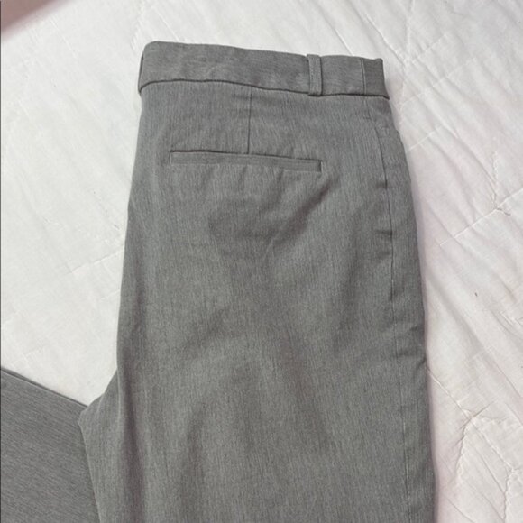 Banana Republic Women's High Rise Sloan Classic Fit Trousers Light Gray Pants - Picture 6 of 8